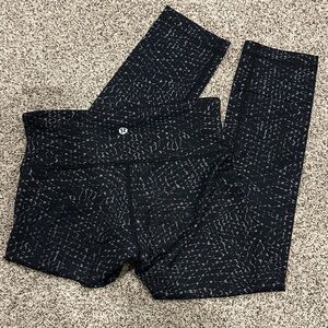 Lululemon Black Patterned Leggings